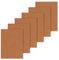 Dokeno Set of 6 Reusable Oven Paper Baking Mat, 40 x 60 cm, Non-stick, Fiberglass, Brown
