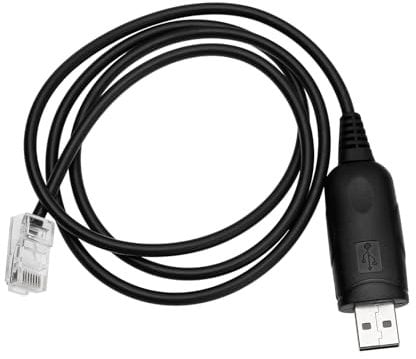 EMSea 80cm USB Programming Cable 8Pin Crystal Head to USB Plug Programming Cable Compatible with Anytone AT-5888UV AT-778UV Mobile Transceivers