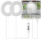 GOEDCH LED Pflanzenlampe Vollspektrum: 2 Stück Decken LED Pflanzenlicht, 3/9/12H Auto-Timer, 48 LEDs für Zimmerpflanzen, 10 Helligkeitsstufen, USB Adapter, Weiß