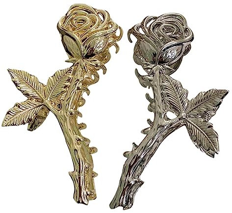 Healvian 2pièces Pinces Cheveux Femme Métal Roses Élégantes Pour Cheveux Fins Accessoires Décoratifs Raffinés