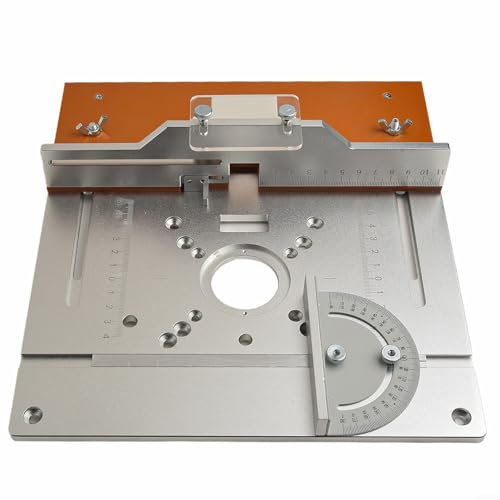 Honseadek Aluminium-Frästisch-Einsatzplatte, Aluminium-Legierung, Holzfräsen, Flip-Board, verbessert die Routing-Effizienz