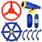 Aragallant Spielturm zubehör Steuerrad Set, 8Pcs Zubehörset für Spielturm, Lenkrad, Teleskop Fernrohr, Glocke Telefon, Accessoires für Spielturm, Klettergerüst, Schaukel und Garten(Blauer)