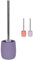 KW Luxury Ceramic/Porcelain/Stoneware Toilet Brush and Holder (Purple)