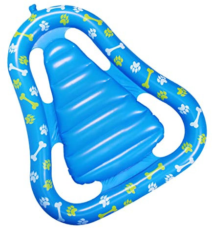 Kisangel Colchón De Aire Acuático para Perros Inflable y Fácil De Almacenar Juguete Flotante