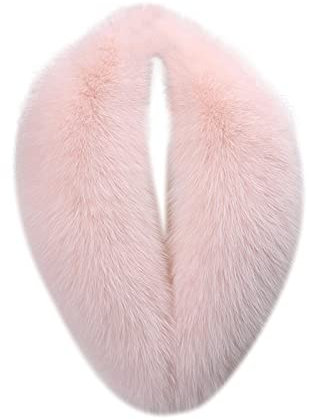 Generisch 2025 - Sciarpa da donna in finta pelliccia con collo di peluche avvolgente, scalda collo da donna, scaldacollo, Colore: rosa., Taglia unica