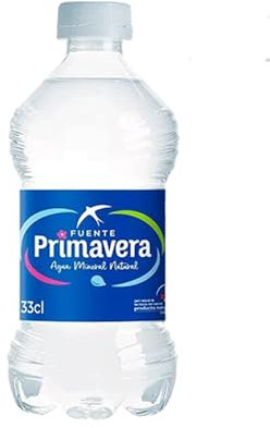 Agua Fuente Primavera Sin Gas 5 Cajas De 24 Botellas 33CL Con Taza De Obsequio