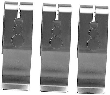 BESTonZON 1 Satz Sicherungsclip Raucher-sonden-clip Rostfrei Fleisch Digital Kochen Grillclip Grillthermometer-clip Bbq Thermometer Halterung Grillzubehör Thermometer-clips Silver 3 Stücke