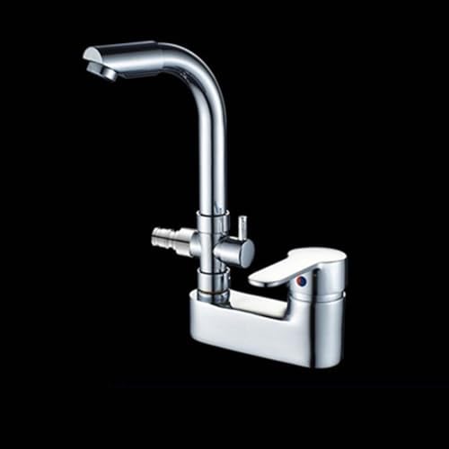 XSDSM Wasserhahn Bad mit Waschmaschinenanschluss Waschbecken Armaturen Gäste Wc Wasserhahn Heißes und Kaltes Wasser