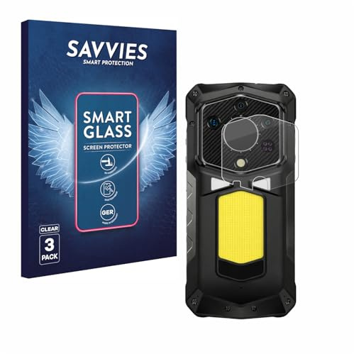Savvies Schutzglas für Ulefone Armor 29 Ultra | (NUR Kameraschutz) 3 Stück Transparenter Displayschutz Made in Germany Panzer Schutz Glas 9H Schutzfolie Klar