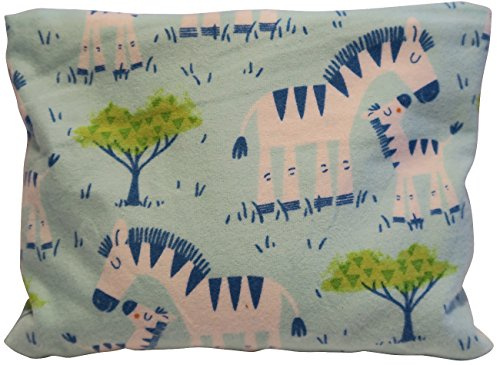 Körnerkissen Wärmekissen 20x16 cm mit Kissenhülle (Traubenkerne, Zebra blau)