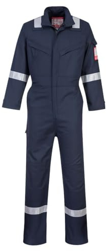 Portwest Bizflame Ultra Coverall, Size: L, Colour: Navy, FR93NARL