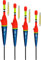 Storfisk fishing & more 4 Stück Allround Knicklicht Durchlaufposen inkl. Knicklichter Set, Schnurlauf innen, Gewicht:Set
