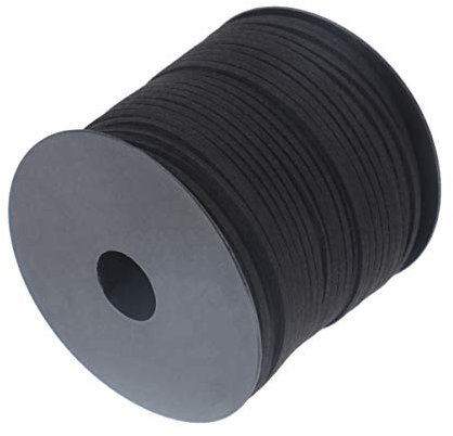 EXCEART 1 Rolle Strickzubehör Lederschnur Für Halskette Lederseil Halskette Seil Handwerk Elastische Spule Stricken Flechtschnur Perlenschnur Fußkettchen Schmuck Schnürsenkel Aus Leder