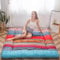 Maxyoyo Bohemian Retro Bodenmatratze, Vintage, blumige japanische Futonmatratze, aufrollbare Tatami Bodenmatte, tragbare Campingmatratze, Isomatte, Bodenliege, Couch, faltbares Bett in voller Größe