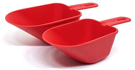 Tupperware - Set di 2 scoop Atta e cereali, multicolore (colori possono variare)