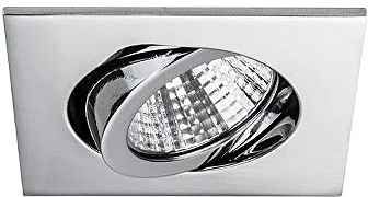 LED-Einbaustrahler-Set BB05 inkl. DALI-Konverter + Anschlussbox, IP20, eckig, 230V, 6W 3000K 640lm 38°, schwenkbar