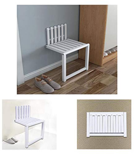 LFIEVO Massivholz-Klappstuhl Unsichtbarer Schuhwechselhocker an Der Wand Maximale Tragf?higkeit 300 Kg Platzsparender Multifunktionsstuhl