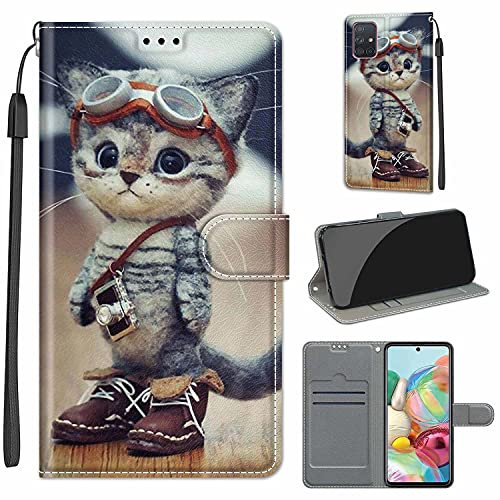 TOMYOU Hülle für Samsung Galaxy A71, Samsung Galaxy A71 mit [Kartenfach] [Standfunktion] [Magnetisch] PU Ledertasche, Samsung Galaxy A71 Hülle für Samsung Galaxy A71 Klapphülle Tasche