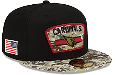 New Era Arizona Cardinals NFL On Field 2021 Salute to Service Black 59Fifty Basecap - 7 1/4-58cm (L)