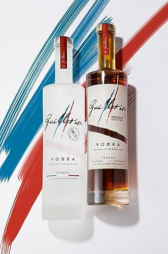 Lot 2 bouteilles 70 cL Guillotine Vodka Originale & Heritage