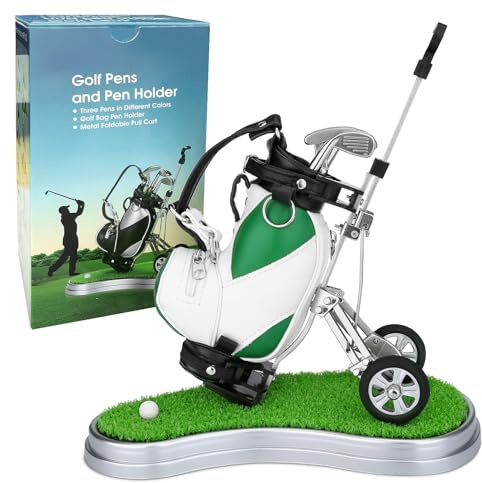 10L0L Porte-Stylo de Golf avec 3 stylos de Club de Golf - Cadeau Unique pour Les Fans de Golf et Les collègues