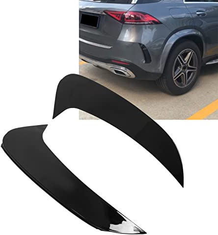 Heckstoßstange Luftauslass Splitter,2 Stück Heckstoßstange Luftauslass Spoiler Links Rechts Glänzend Schwarz Ersatz Kompatibel Mit Mercedes Benz GLE Klasse W167 2019+