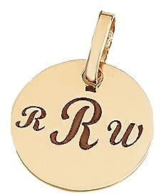 Anhänger Gravurplatte Echt Gold 333 I 8 Karat 8mm 10mm 12mm 15mm Goldanhänger Rund Platte für Gravur
