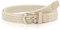 WHIPPY Stoffgürtel Stretchgürtel Elastik Flechtgürtel Geflochtener Elastischer Dehnbarer Gürtel für Damen Herren mit Goldschnalle Breite 2.5cm,khaki,90cm