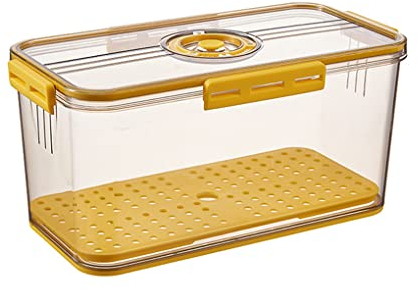 JMAHM Kühlschrank Schubladen Fridge Organizer Stapelbar Kühlschrank Aufbewahrungsbox fur Küchen、Kühlschrank、Schränke (32.5x17.5x15.3cm)