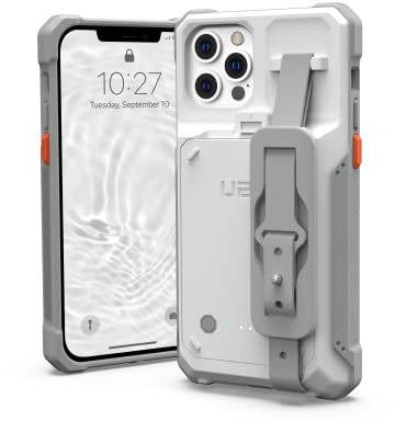 URBAN ARMOR GEAR Healthcare Battery Case kompatibel mit iPhone 14 / iPhone 13 Hülle mit Akku [3000mAh, Integrierte Handschlaufe, Getestet in medizinischer Umgebung] grau