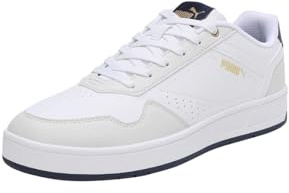 PUMA Unisex Court Classic Turnschuhe, Puma White Vapor Gray Puma Navy, 43 EU