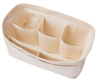 YONBEN Handtaschen-Organizer-Einsatz, Tasche in Tasche, Filzstoff, Handtaschen-Organizer, 4 Größen für Speedy Neverfull (Beige, groß)