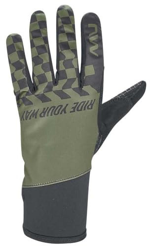 Northwave Winter Active Fahrrad Handschuhe grün/schwarz 2024: Größe: L (9)