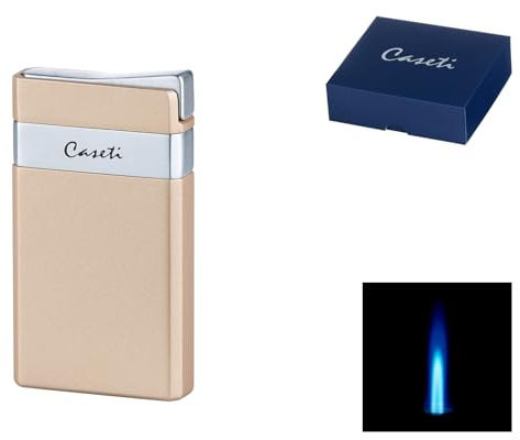 Caseti Paris Feuerzeug Jetflamme Titan matt-Chrom