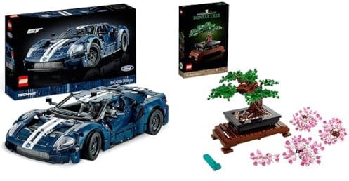 LEGO Technic Ford GT 2022 Auto-Modellbausatz für Erwachsene im Maßstab 1:12 mit authentischen Details & Icons Bonsai Baum