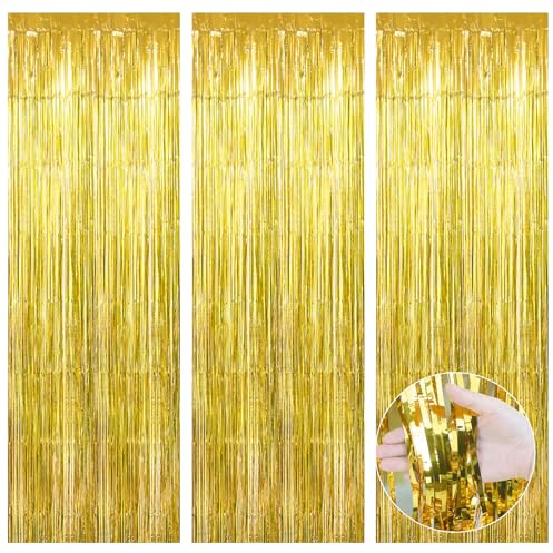 Lametta-Vorhänge, Party-Dekorationen, Folienvorhang, Euro-Fußball 2024, Geburtstags-Hintergrund, goldene Party-Dekorationen, Hochzeit, Halloween, Abschied, Prinzessinnen-Party, Luftballons,