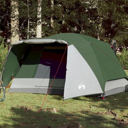 ShGaxin Tienda de campaña 4 Personas tafetán 190T Verde 350x280x155 cm, Camping Tienda - 94415
