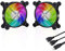 upHere gaming U1206 USB PC Fan Dual-ball bearings Rainbow LED Silent 120mm USB Fan for Computer Cases Computer Cabinet Xbox Cooling