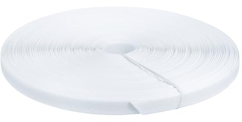 sourcing map Korsett zum Nähen, 1 Stück, 45,7 m, 15 mm, Polyester, zum Durchnähen mit hoher Dichte, Korsett für Hochzeitskleid, Brautkleid (weiß)