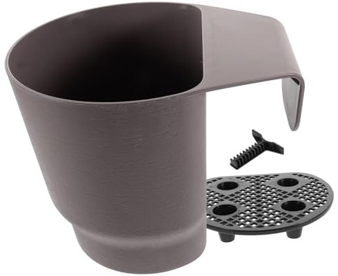 OFFSCH Macetas Colgantes para Balcón Maceta Colgante para Plantas De Interior Jardinera Pequeña Capacidad De Retención De Agua para Decorar Barandillas De Terrazas o Jardines Pequeños