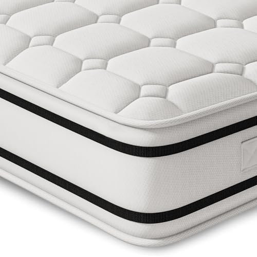 Vesgantti H4 20cm Höhe Matratze 160x200cm Orthopädische 7-Zonen-Tonnen-Taschenfederkern-Matratze Öko-Tex Zertifiziert Mittelfest Taschenfederkernmatratzen Kaltschaummatratze