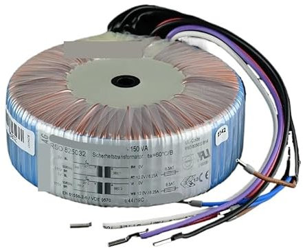 KOSBO Trasformatore toroidale 150VA Doppio 12V