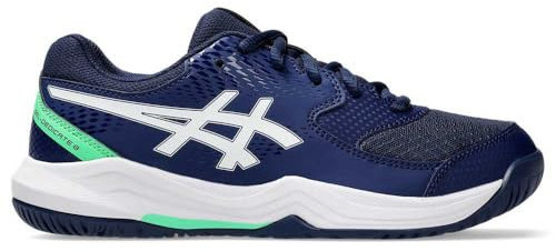 Asics Gel-Dedicate 8 GS Sneaker, Black Tuna Blue, 35 EU
