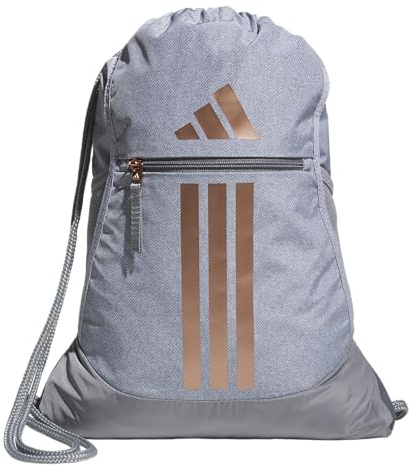 adidas Alliance II Sackpack Sac à dos de sport, Gris sergé/or rose/gris, taille unique
