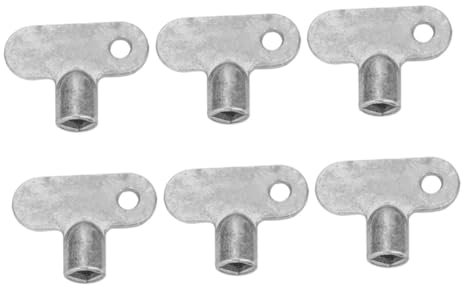 Veemoon Radiator Utility Key Radiator Valve Cover Key Pcs Kit Leak Prevention Easy to Install Zinc Alloy