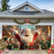 Weihnachten Garagentor Abdeckung, Garage Buddy-Weihnachten Garagentor Banner, Snow Buddy Urlaub Weihnachten Garagentor Dekorationen, Xmas Home Yard Hintergründe für die Fotografie,J,7*16FT