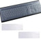 YAPKOLV 2 Pièces Protection Clavier Silicone Housse Clavier Anti-Poussière Protection Ordinateur Bureau Clavier Film Imperméable Et Anti-Poussière (Transparent)