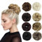 Luxiremi Dutt Haarteile in Blond für Frauen Synthetische Hochsteckfrisur Lockige Haarteil mit Gummiband Haarteil Dutt