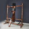 Freistehende Wing Chun Holzpuppe mit Stativfuß, höhenverstellbar Mook Yan Jong for Kampfsporttraining, Massivholzkonstruktion, 3 Farben erhältlich(Brown)