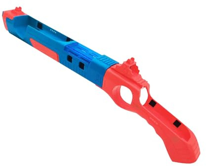 TUKEVA 1 Stück Game Gun Controller für Nintendo Switch/joy-con Controller-Griff Zubehör für Schießspiele Shooting Game Gun für Nintendo Switch für Switch Handgriff Schießspiele Zubehör (Rot Blau)